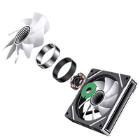 Ventilateur PC ARGB Lovingcool 2024, ventes chaudes, pour PC de jeu, ordinateur, RGB 6 broches, 120 mm, ventilateurs de refroidissement pour boîtier, ventilateur de refroidissement d'air 12 cm