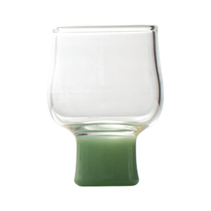 Tasse à thé en verre de style chinois, tasse à tige verte, verre cristallin résistant à la chaleur pour femmes, design simple - Product Image 5