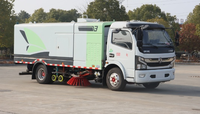 Balayeuse-laveuse de voirie compacte 100% électrique 4x2 |   Camion de nettoyage urbain léger pour voies étroites, adapté aux véhicules électriques