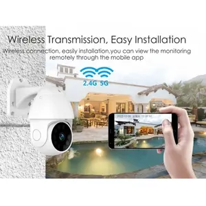 Tuya Smart Life Caméra WiFi de surveillance extérieure Suivi automatique Caméra POE double WiFi 4MP