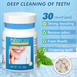 Kit de blanqueamiento dental H2ofloss, cuidado dental profesional para el hogar, quitamanchas, cuidado bucal, tabletas blanqueadoras