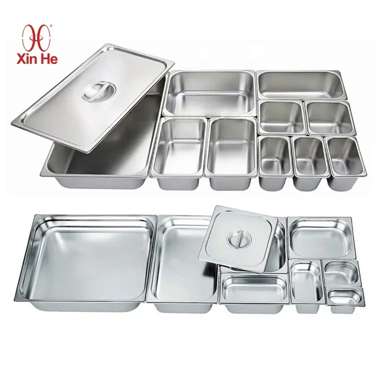 Contenitore per alimenti in acciaio inossidabile Full Size Standard europeo americano Gastronorm GN Pan per altre forniture per Hotel e ristoranti