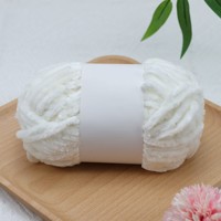 Wholesale Shiny Bright Fancy Chenille Yarn 100g DIY Hand Knitting 5mm Chunky Chenille Yarn for Bag Blanket