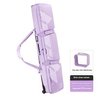 Sac de snowboard imperméable grande capacité pour homme, avec roulettes silencieuses rétractables et séparation sec/humide, pour équipement de snowboard simple ou double