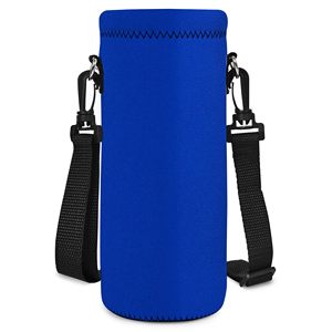 Sac de transport isotherme personnalisé pour bouteille d'eau, en néoprène, avec bandoulière - Product Image 2