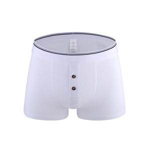 <span class=keywords><strong>Boxer</strong></span> da <span class=keywords><strong>Uomo</strong></span> in Cotone Organico Traspirante <span class=keywords><strong>con</strong></span> <span class=keywords><strong>Bottoni</strong></span>, Colore Tinta Unita, Produzione Diretta - Product Image 5