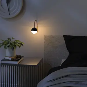 Pin hoạt động tường sconce trong nhà 1800mAh đèn cạnh giường ngủ