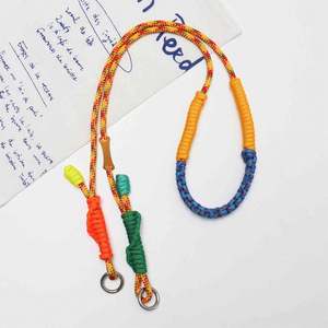 Longes courtes de téléphone portable en nylon, sangles de bracelet solides tressées en corde suspendue anti-perte/ - Product Image 3