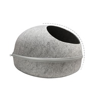 Nid en feutre en forme d'oeuf pour animaux de compagnie pour chats fournitures d'animaux chien chat lit grotte sac de couchage