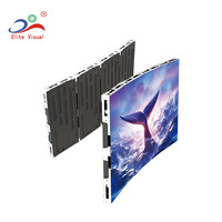 Pantalla LED Flexible para Interiores de Alto Brillo (1000cd) P1.86, Pantalla a Todo Color de Alta Definición con Contenido Remoto