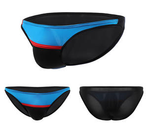 2019 hommes sous-vêtements respirants U convexe mince glace soie taille basse Hit couleur tricoté tissu confortable GAY hommes sous-vêtements - Product Image 4