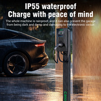 Nueva Estación de Carga para Vehículos Eléctricos CALION EV-C02A-EU de Montaje en Pared, Tipo 2, Trifásica, Corriente Ajustable de 22kw, IP54 Impermeable, RFID/APP/ETL/FCC