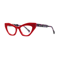 Lunettes optiques de haute qualité, design de luxe OEM, légères, confortables, logo personnalisé, lunettes de soleil pour femmes, monture en acétate, œil de chat