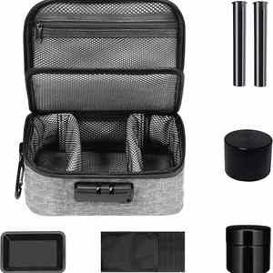 Eco-Friendly Waterproof Fabric Smoke <b>Kit</b> Carbon Lined Smell Stash <b>Bag</b> Secret Odor Proof Storage Box With Lock - Product Image 3