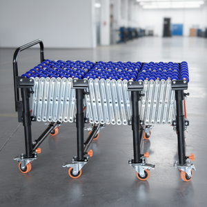 Transportador de Rodillos Telescópico Motorizado, Sistema de Carga Flexible Accionado por Correa de Múltiples Cuñas, Sistema de Descarga de Camiones Expandible para Almacenes - Product Image 4