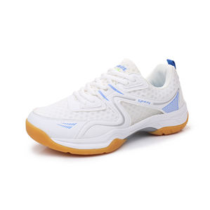 Chaussures <span class=keywords><strong>de</strong></span> tennis blanches professionnelles OEM pour hommes et femmes Chaussures <span class=keywords><strong>de</strong></span> pickleball et <span class=keywords><strong>de</strong></span> <span class=keywords><strong>handball</strong></span> avec doublure en maille pour les sports d'été - Product Image 1