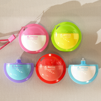 XINGYUAN Flacons souples portables en forme de disque pour crème pour les mains 50 ml, bouteilles personnalisées en plastique pour lotion et écran solaire avec trou de suspension