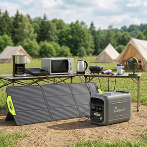 FOSSIBOT Outdoor Camping Travel 1800w Charging Station Battery <b>Solar</b> Generator Energy <b>System</b> Portable Power Station - Product Image 1