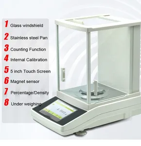 4 digits 0.0001g 0.1mg density automatic calibration electronic weighing scale for gold
