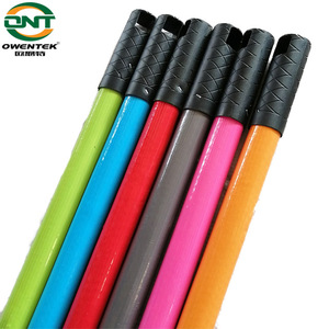 cheaper coconut broom sticks Nanning wood plastic stick broom parts