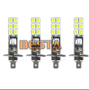 Bombilla LED Delantera para Automóvil, Faro Antiniebla, H1 12SMD 5050 6000K, Luz Blanca - Product Image 4