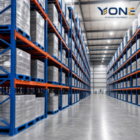 Système de rayonnage industriel robuste pour palettes, sans boulons, réglable, 5 niveaux, pour usine de machines