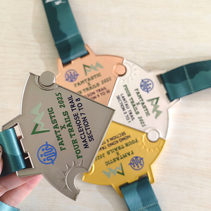 Wholesale Cheap High Quality Customized Souvenir Puzzle Sports <strong>Medal</strong> 3d Award Metal <strong>Medal</strong> With Ribbon - Product Image 5