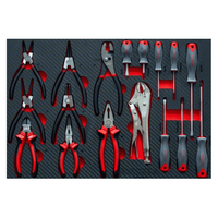 Ensemble d'outils mécaniques en aluminium BESITA de 228 pièces pour atelier automobile avec chariot à outils - Outils complets de réparation de machines (noir)