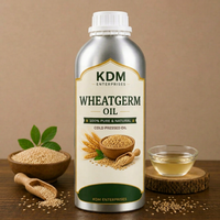100% Minyak Esensial Wheatgerm (Biji) Alami Murni, Cold Pressed untuk Kosmetik Perawatan Kulit dan Rambut - KDM Enterprises
