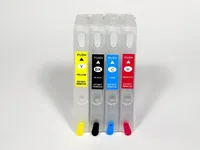 4 Warna/Set 812 812XL Kartrid Tinta Isi Ulang dengan Chip untuk Epson WF-7820 WF-7840 WF-7310 EC-C7000 WF-7845