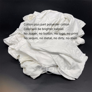 Stracci in Cotone Bianco ad Alto Assorbimento per Pulizia Marina, Ritagli di Tessuto in Cotone, Stracci per Pulizia in Cotone - Product Image 3