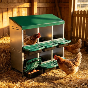Nichoir polyvalent à 6 compartiments pour poules, canards, cailles, à suspendre ou à poser au sol, installation simple - Product Image 2