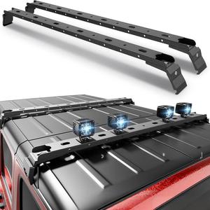 Nouvelles barres transversales <span class=keywords><strong>de</strong></span> <span class=keywords><strong>toit</strong></span> en acier pour voiture, accessoires <span class=keywords><strong>de</strong></span> porte-bagages avec installation facile, adaptées aux Jeep Wrangler JK JL JT - Product Image 1