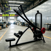 Machine à tirer vers le bas à angle large SM CYB à charge par disques, équipement commercial d'entraînement de force pour la musculation en salle de sport
