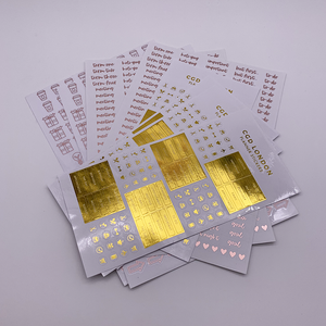 Su misura A4 <span class=keywords><strong>A5</strong></span> A6 Formato Adesivo Foglio di Adesivo Planner Adesivi, stagnola di oro Bianco PP Bacio Foglio Adesivo di Taglio Stampa Sventato - Product Image 4