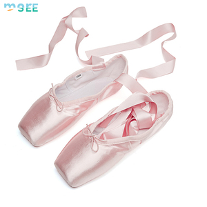 SeeMore Adulte Enfants Chaussures De Danse Ballet Débutant Pratique Rétro Satin Sangle Intérieur Formation Plat Pointe Chaussures De Danse - Product Image 6