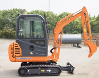 Mini-excavatrice CDM6020 de haute qualité, 2 tonnes, compacte, sur chenilles, avec moteur de 13,4 kW pour les projets de construction
