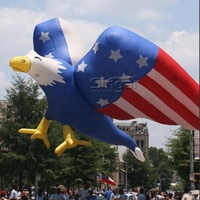 Vol air animal de bande dessinée ballons d'hélium gonflable char allégorique aigle modèle