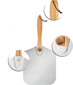 Spatola per <span class=keywords><strong>Pizza</strong></span> RUNWIN in alluminio con pala per <span class=keywords><strong>Pizza</strong></span> per forno con manico in legno pieghevole - Product Image 3