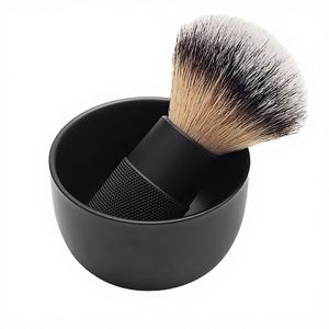 Nouvelle Brosse à Raser Synthétique Silvertip pour Homme, Manche en Métal Inoxydable, Outil de Barbier, Rasage Confortable - Product Image 2