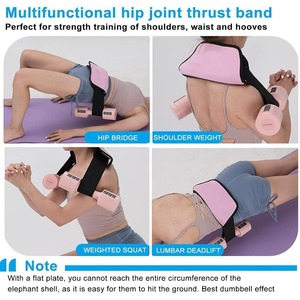 Ceinture de poussée de hanche en cuir pour exercices de fessiers, équipement de fitness pour pont de hanche, ceinture de poids pour pont de hanche - Product Image 6