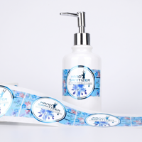 Étiquettes autocollantes personnalisées en vinyle blanc imperméable pour flacons pompe cosmétiques, rouleaux d'étiquettes pour distributeurs de lotion corporelle, autocollants d'emballage