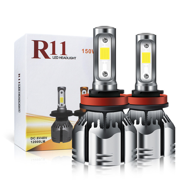 R11 LED Headlight 72W 12000LM Car Led Bulb H4 H1 H11 9005 9006 Car LED Headlight for Auto