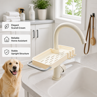 Étagère de rangement pour savon avec design ajouré pour robinet, pour un drainage rapide