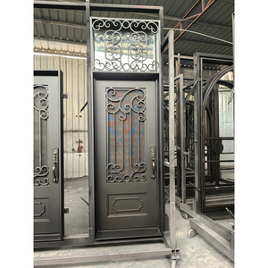 Modèles de portes en fer forgé simples pour l'extérieur, à rupture de pont thermique, pour la maison - Product Image 6