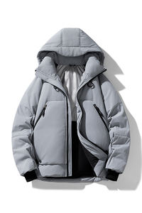 Logotipo personalizado Ropa de trabajo con capucha para hombres en otoño Chaqueta acolchada Ropa de trabajo de Montañismo al aire libre Chaqueta delgada - Product Image 6