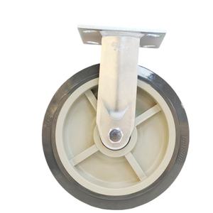 Roues de chariot robustes de 8 pouces, roulettes pivotantes et fixes personnalisables, roulements à billes en polyuréthane et nylon, roulettes industrielles - Product Image 3