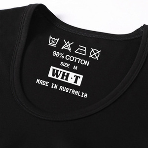 Tùy Chỉnh Dtf Vinyl Sắt Trên Báo Chí Quần Áo Nhãn In Truyền Nhiệt Kích Thước Cổ Logo Nhãn Hàng May Mặc - Product Image 4