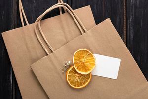 Factory Price Restaurant Brown Restaurant Take Out Paper Bag with Handles - Product Image 6