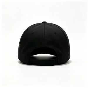 Gorra de Béisbol Negra Estructurada con Logotipo Personalizado, Adornada con Cristales de Imitación y Pedrería, 100% Algodón, Estilo Urbano, Unisex - Product Image 6
